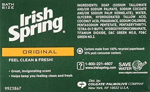 Irish Spring Original Scent Bar Soap 3.2 oz (90.7 g) | Classic Clean & Fresh thumbnail 4