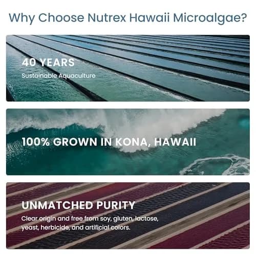 Nutrex Hawaii Pure Hawaiian Spirulina Tablets, Vegan, 500 mg, 200 Count | Supports Cellular Health & Immunity thumbnail 6