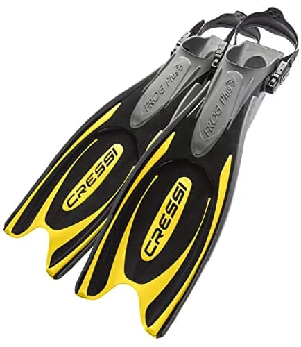 CressiFins, Black/Yellow, S/M | Open-Heel Diving Fins for Water Sports in India thumbnail 7