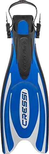 Cressi Frog Plus Blue/Silver | 20% Larger Blade, Channeling Power, Fall Snorkeling Fins, Fits 3-7mm Boots thumbnail 2