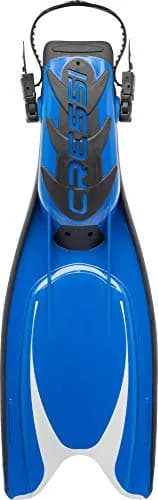Cressi Frog Plus Blue/Silver | 20% Larger Blade, Channeling Power, Fall Snorkeling Fins, Fits 3-7mm Boots thumbnail 3