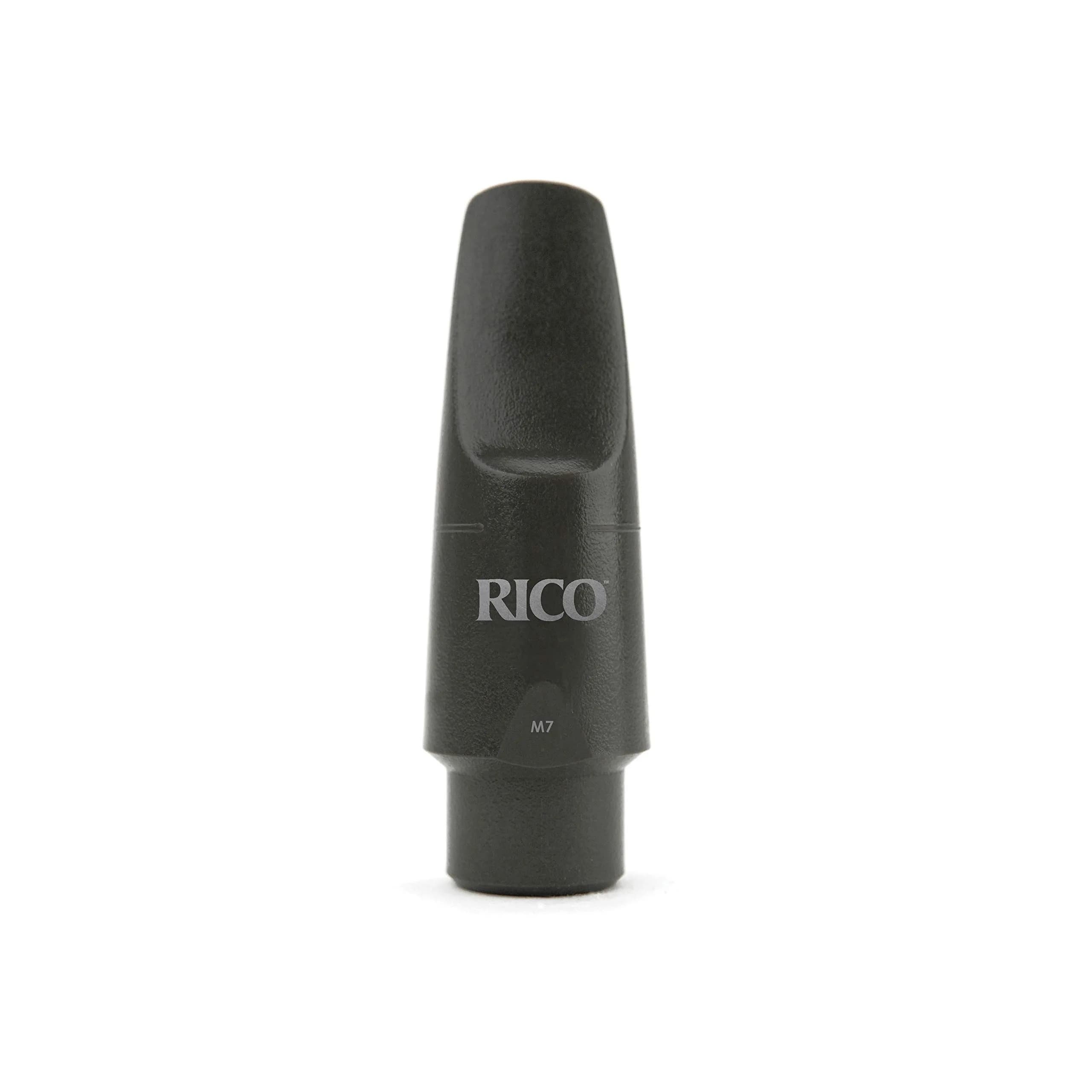 D'Addario Woodwinds Rico Metalite Soprano Sax Mouthpiece M7 | Brilliant Tone, Moderate Brilliance — black