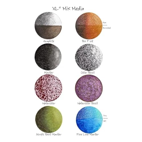 Canson XL Mix Media Pad 7x10 Inch | 60 Sheets, 160gsm Acid-Free Paper for Art Students thumbnail 5