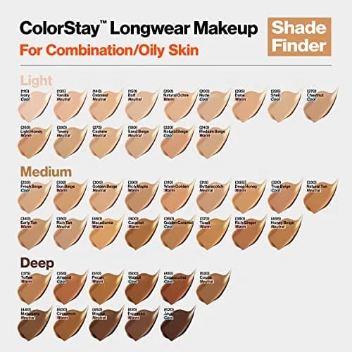 Revlon ColorStay Liquid Foundation Cappuccino 30ml (1.0 Oz) | Matte Finish for Oily Skin SPF 15 thumbnail 9