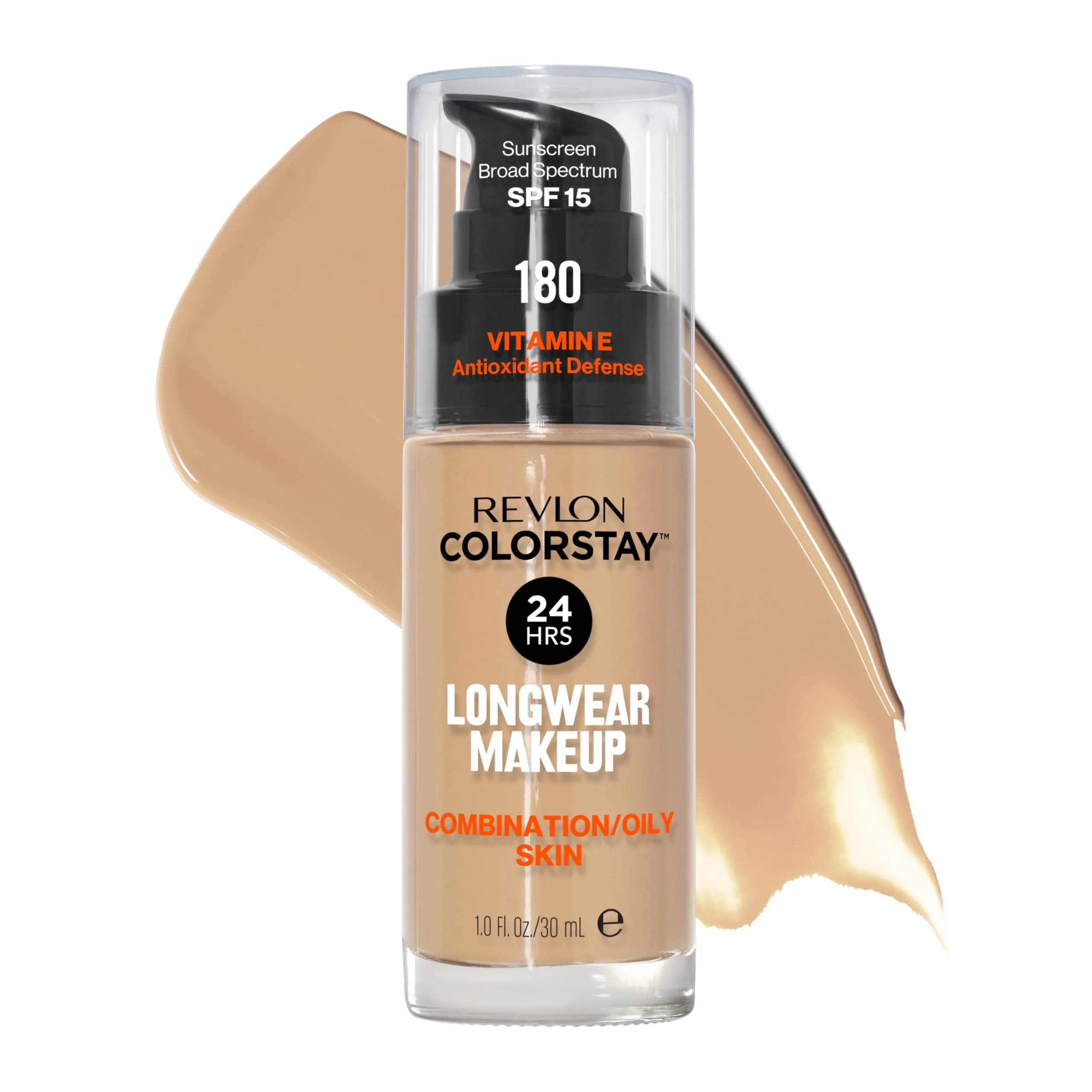 Revlon Colorstay Makeup for Combination/Oily Skin, 180 Sand Beige, 30ml - main product image