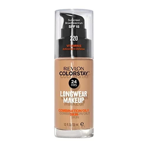 Revlon Colorstay Longwear Makeup Foundation, 220 Natural Beige, 1 Fl Oz (29.57 ml) | Oily/Combination Skin, Matte Finish thumbnail 1