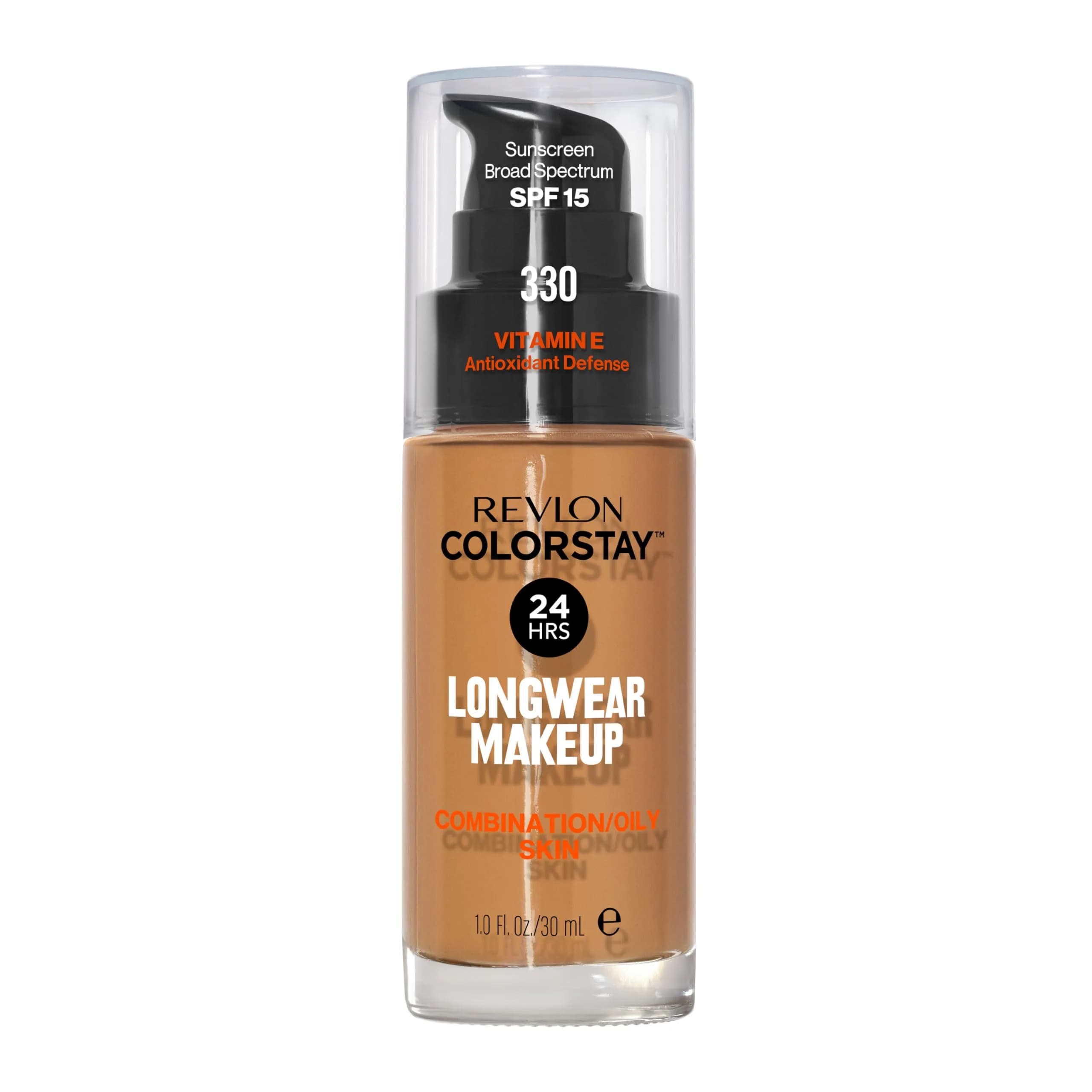 Revlon Colorstay Makeup for Combination/Oily Skin SPF 15, Natural Tan, 30ml (1 Fl Oz) | Life-Tested 24-Hour Wear