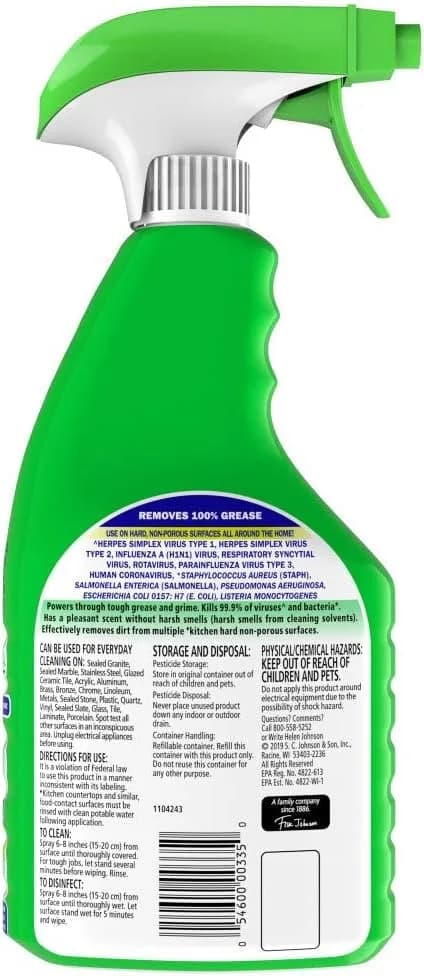 Fantastik All-Purpose Cleaner Trigger Lemon Scent 946ml (32 fl oz) | Kills 99.9% of Germs & Viruses thumbnail 5