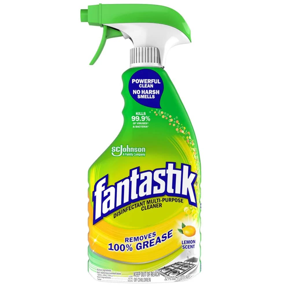 Fantastik All-Purpose Cleaner Trigger Lemon Scent 946ml (32 fl oz) | Kills 99.9% of Germs & Viruses - main product image