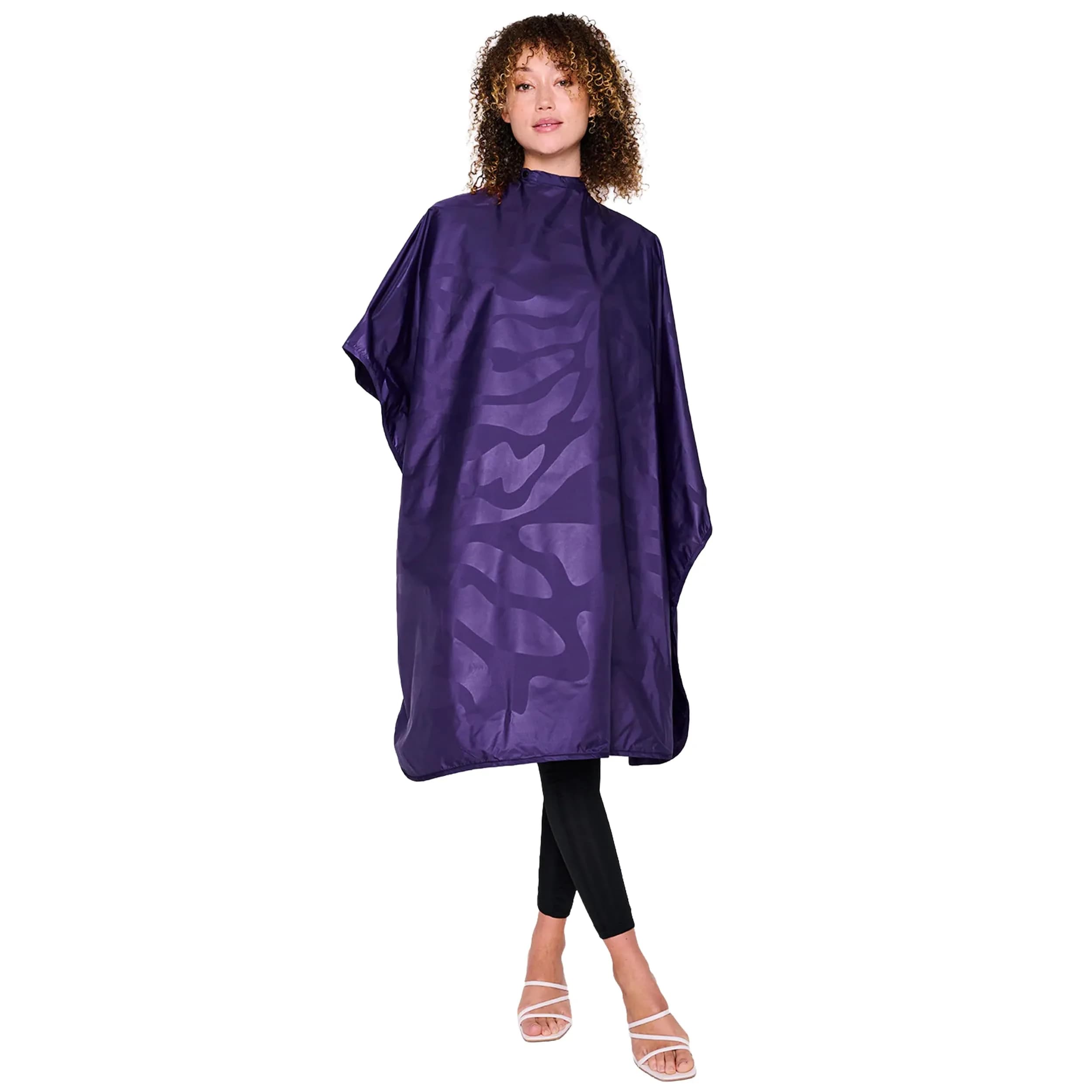 Betty Dain Zephyr Bleach-Proof All Purpose Styling Cape, 45" x 60", Purple