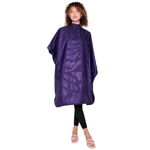 Betty Dain Zephyr Bleach-Proof All Purpose Styling Cape, 45" x 60", Purple thumbnail 1