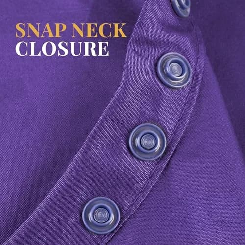 Betty Dain Zephyr Bleach-Proof All Purpose Styling Cape, 45" x 60", Purple thumbnail 6
