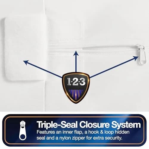 Bed Bug Blocker FRE146XXWHIT01 Mattress Protector, Twin, White | Triple Seal Water-Resistant Cover thumbnail 3