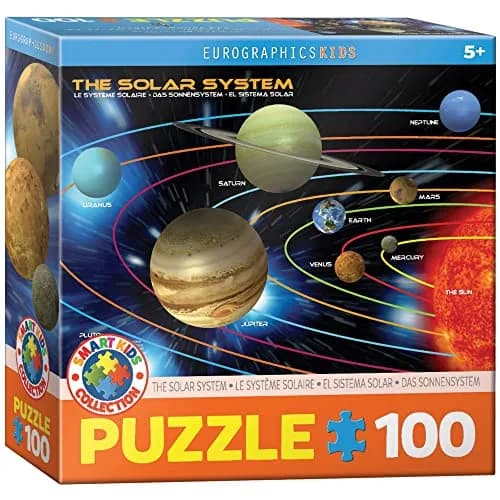 EuroGraphics The Solar System 100 Piece Jigsaw Puzzle | Educational Space Theme for Kids thumbnail 1