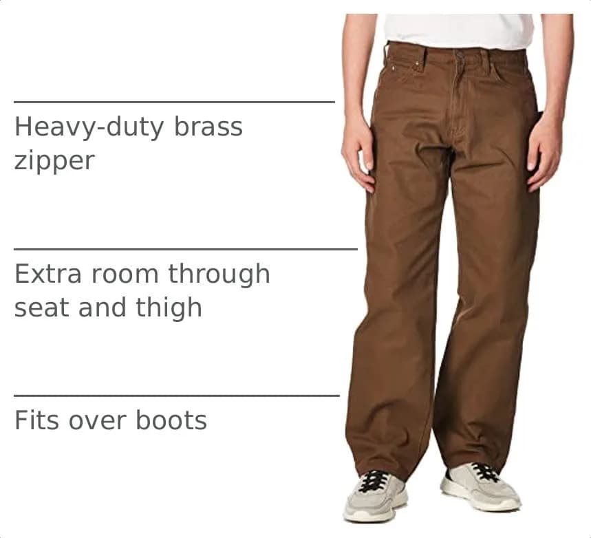 Dickies Relaxed Fit Sanded Duck Carpenter Jeans 36W x 32L | Durable Workwear thumbnail 4