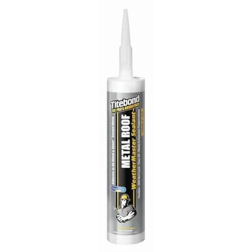 Titebond WeatherMaster Metal Roof Sealant Cartridge 286g (10.1 Fl Oz) Gray | Seals Against Water, Wind, Dust & Dirt thumbnail 1