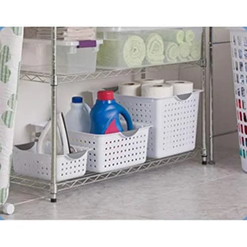 Sterilite Small Ultra Basket 27.61 cm (11.12"L x 8"W x 4"H) | Ventilated Storage for Home thumbnail 2