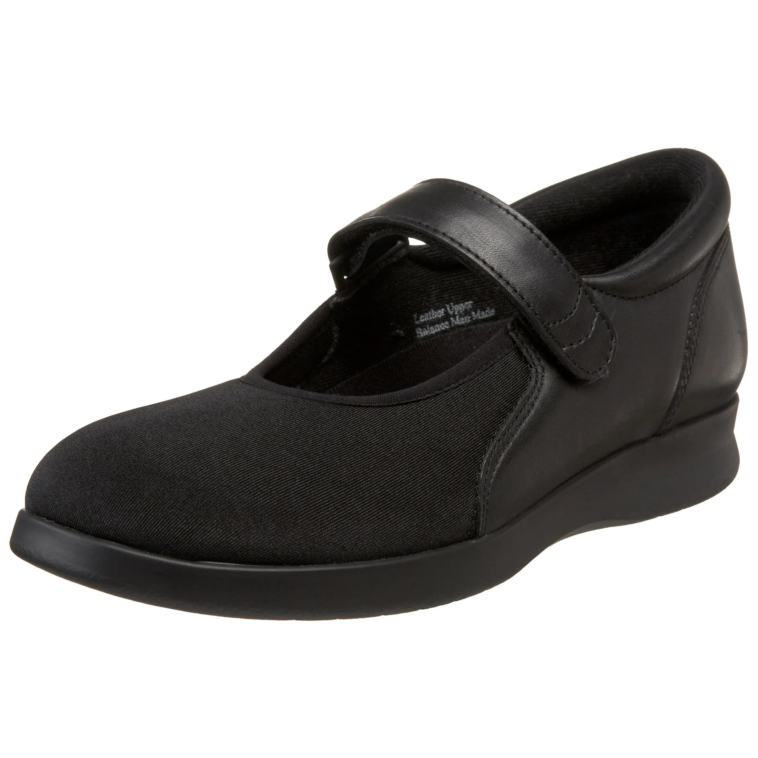 Drew Women's Bloom II Comfortable Mary Jane Stretch Shoes for Women with Extra Depth Black Leather/Stretch 8.5 W US