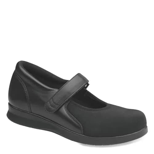 Drew Women's Bloom II Comfortable Mary Jane Stretch Shoes for Women with Extra Depth Black Leather/Stretch 8.5 W US thumbnail 2