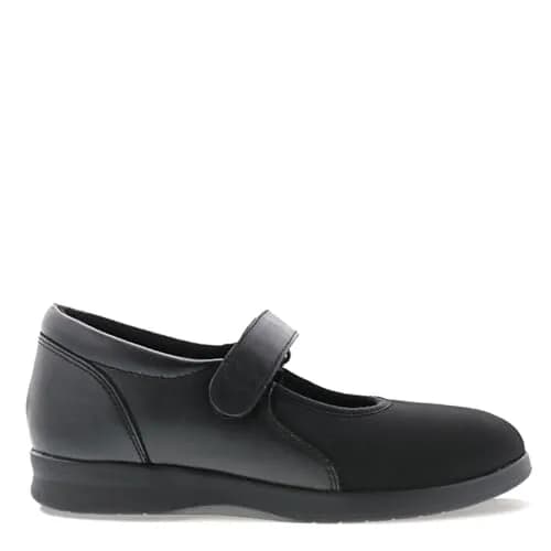 Drew Women's Bloom II Comfortable Mary Jane Stretch Shoes for Women with Extra Depth Black Leather/Stretch 8.5 W US thumbnail 3