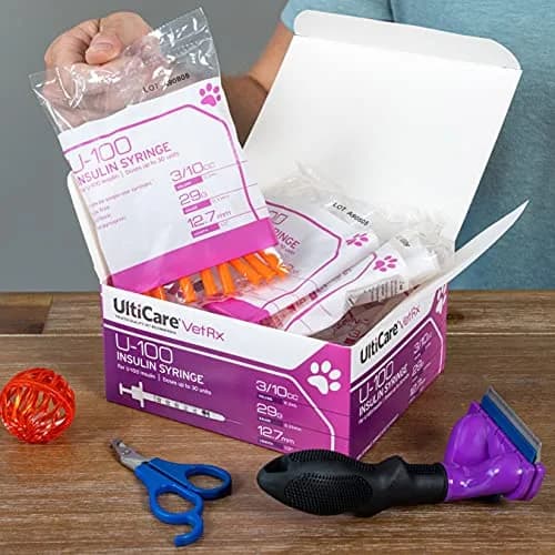 UltiCare VetRx U-100 Insulin Syringes for Pets, 3/10cc, 29G x 1/2" | Precise, Comfortable Pet Insulin Delivery thumbnail 3