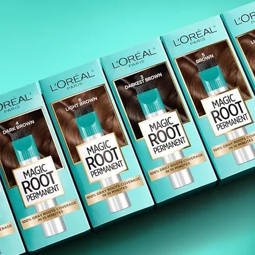 L'Oreal Paris Magic Root Permanent Hair Color Kit 4 Dark Brown 1 Count | 10-Minute Gray Coverage thumbnail 4