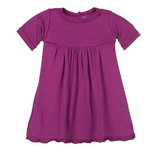 KicKee Pants Little Girl Short Sleeve Swing Dress, Orchid, Newborn | Soft, Unrestricted Comfort thumbnail 2