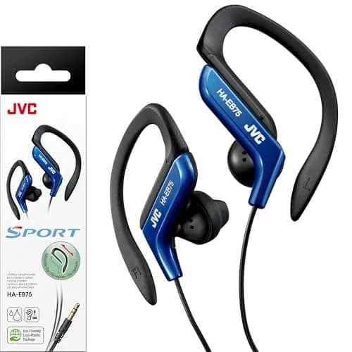 JVC Clip Style Headphone Blue Lightweight & Splash Proof Ear Clip 13.5mm Driver thumbnail 1