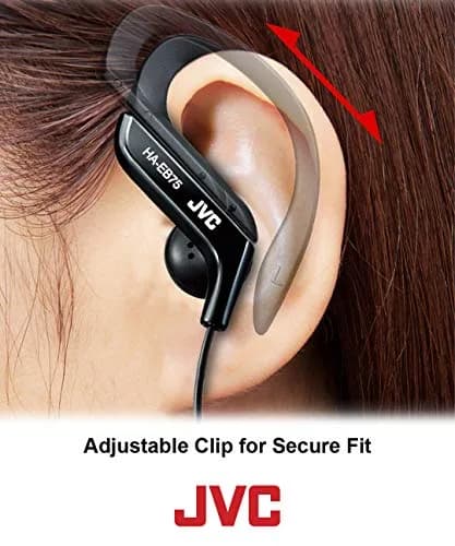 JVC Clip Style Headphone Blue Lightweight & Splash Proof Ear Clip 13.5mm Driver thumbnail 3