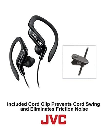 JVC Sports Clip Headphone Black | Adjustable Earclip, Splash-Proof, 13.5mm Driver thumbnail 5