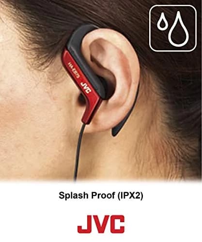 JVC Sports Clip Headphone Black | Adjustable Earclip, Splash-Proof, 13.5mm Driver thumbnail 7