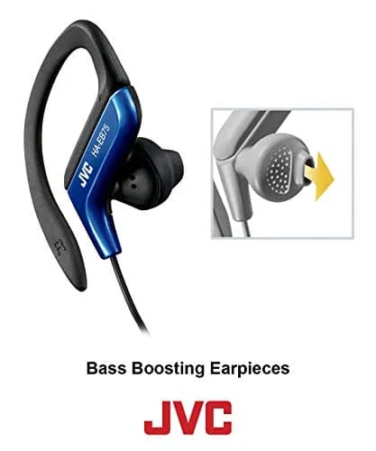 JVC Sports Clip Headphone Black | Adjustable Earclip, Splash-Proof, 13.5mm Driver thumbnail 3