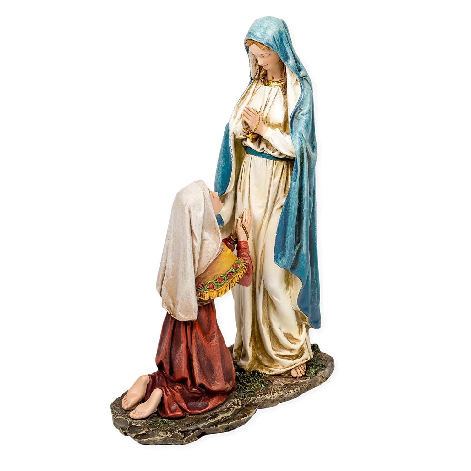 Roman Our Lady of Lourdes Statue 10.5" | Faith Decor for Prayer Spaces