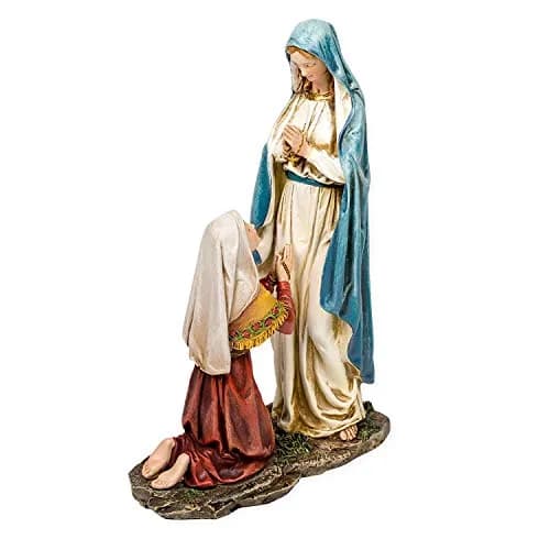 Roman Our Lady of Lourdes Statue 10.5" | Faith Decor for Prayer Spaces thumbnail 1