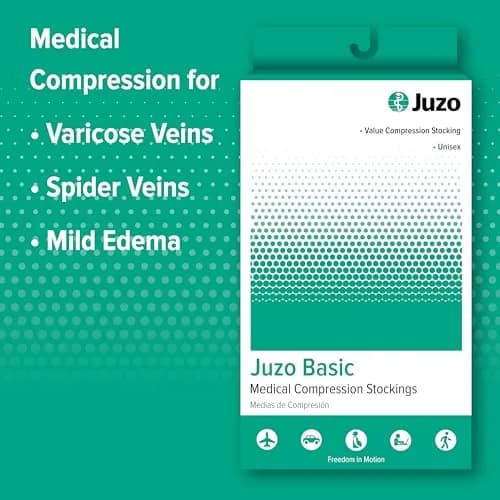 Juzo Basic 4411 Pantyhose Compression 20-30 mmHg Open Toe, Short | Support for Achy Legs & Swelling thumbnail 4