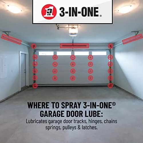 3-IN-ONE Garage Door Lubricant with SMART STRAW SPRAYS 2 WAYS, 11 OZ | High-Performance No-Mess Garage Door Lubricant thumbnail 2
