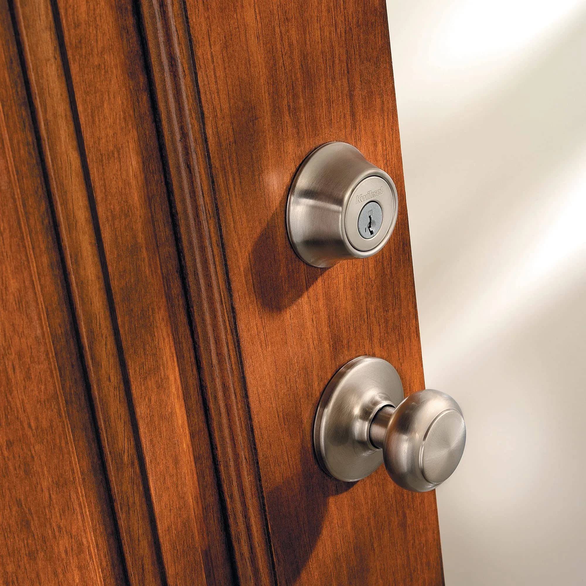 Kwikset 660 Single Cylinder Deadbolt, Satin Nickel Finish | Secure Indian Home Entry - view 3