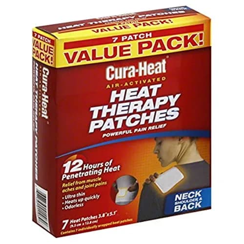 Cura Heat Air Activated Heat Therapy Patches for Neck Shoulder & Back, Value Pack 7 Count (198 g / 7 oz) thumbnail 1