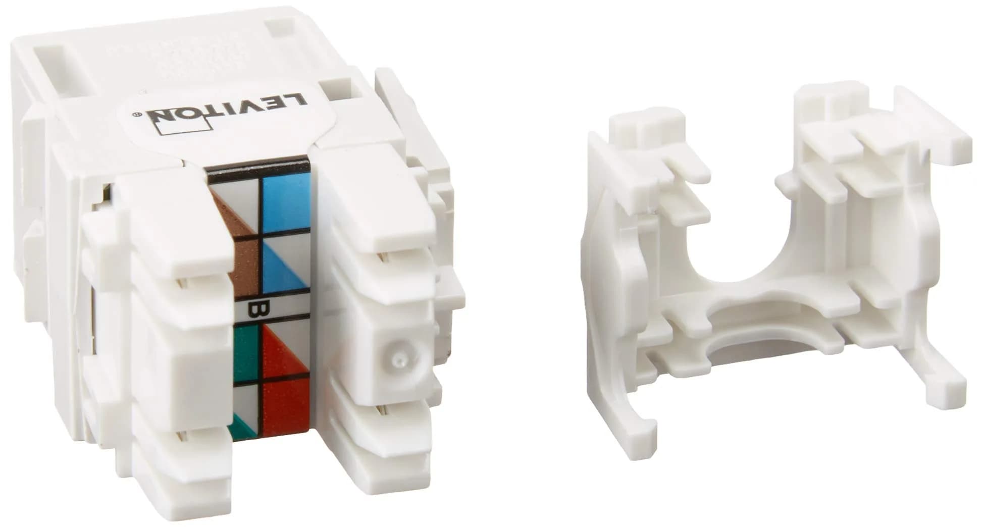 Leviton Extreme 6+ QuickPort Connector, CAT 6, 150-Pack, 61110-JW6, White | Gas-Tight IDC Connectors Prevent Corrosion - view 5
