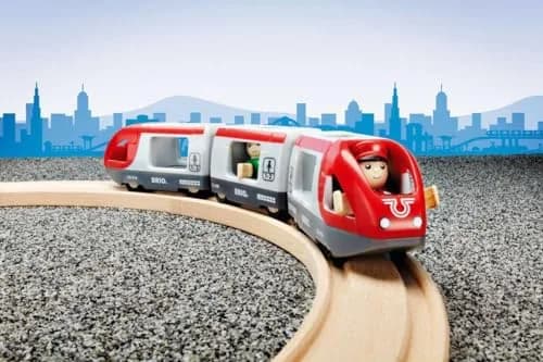 BRIO World 33505 Travel Train Set - 5 Piece Wooden Toy Set for Toddlers | Compatible with All BRIO Railway Toys thumbnail 4