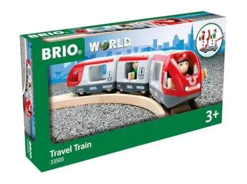 BRIO World 33505 Travel Train Set - 5 Piece Wooden Toy Set for Toddlers | Compatible with All BRIO Railway Toys thumbnail 2
