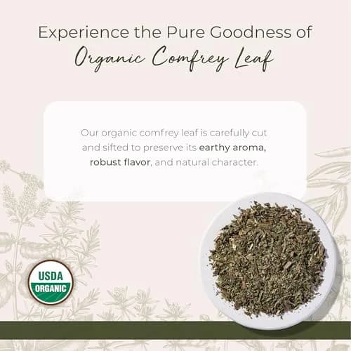Starwest Botanicals Organic Comfrey Leaf Cut and Sifted 16 Ounce (1 lb) | Herbal Topical & Infusion Use thumbnail 2