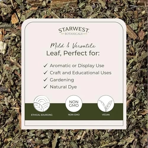 Starwest Botanicals Organic Comfrey Leaf Cut and Sifted 16 Ounce (1 lb) | Herbal Topical & Infusion Use thumbnail 3