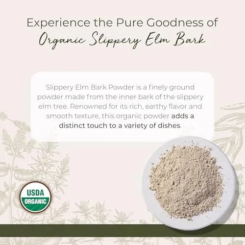 Starwest Botanicals Organic Slippery Elm Bark Powder 454g (1 lb) | Traditional Herb for Tea & Recipes thumbnail 2