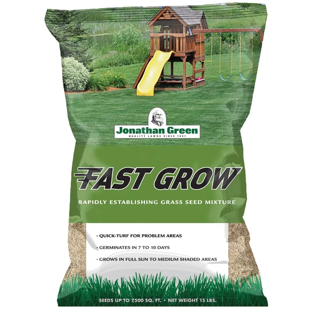 Jonathan Green Fast Grow Grass Seed - Cool Season Lawn Seed 6.8 kg (15 lb) | Quick Turf for Problem Areas - main product image