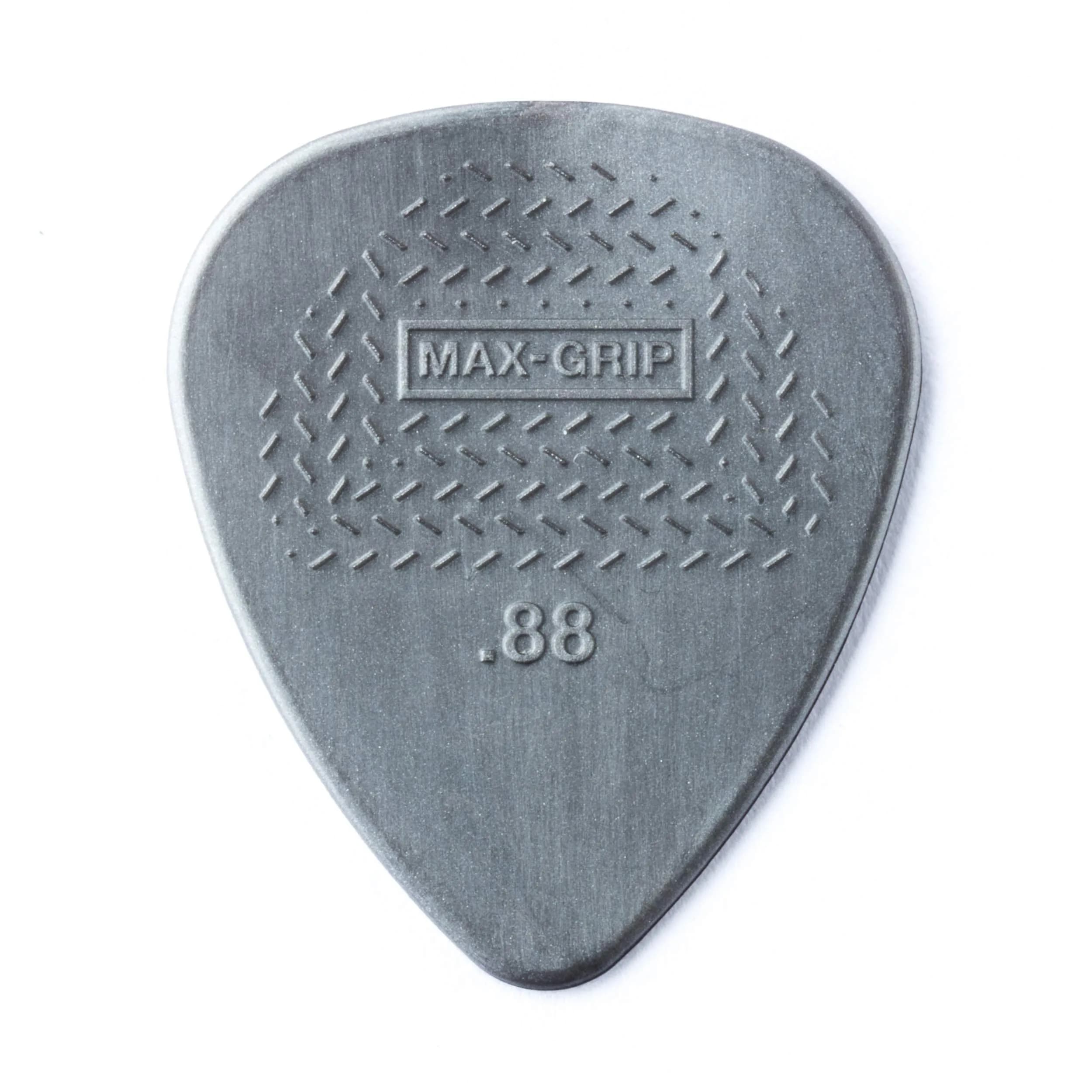 Jim Dunlop Max-Grip Nylon Standard Guitar Picks, 0.88mm Thickness, 12 Pack - main product image