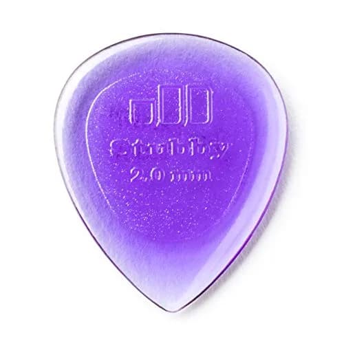 Jim Dunlop Stubby Jazz Guitar Picks 2.0mm - 6 Pack | Smooth Release for Fast Licks thumbnail 1