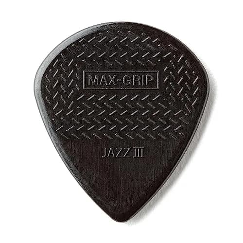 Jim Dunlop Max-Grip Jazz III Stiffo Guitar Picks 1.38mm 24-Pack | Precision Control for Fast Playing thumbnail 1