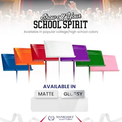 Manhasset Model 48 Symphony Music Stand for Sheet Music | Durable Aluminum, Adjustable Height, Vibrant Colors thumbnail 4