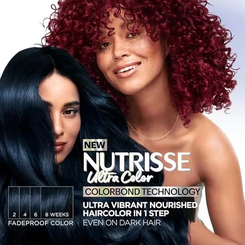 Garnier Nutrisse Ultra Color R2 Medium Intense Auburn Hair Dye | Permanent, Vegan & Cruelty-Free thumbnail 2